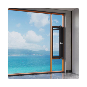 Phong cách hiện đại năng lượng-hiệu quả đôi kính cửa sổ nhôm bão tác động Kính cách âm Swing cửa hợp kim nhôm khung - Product Image 5