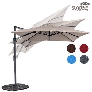 10FT X 13FT Outdoor Garden Durable <strong>Rectangular</strong> Roma Umbrella Cantilever <strong>Parasols</strong> with 360 Rotate Base - Product Image 6