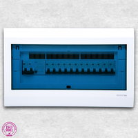 Boîte de distribution électrique à 16 voies avec base métallique, panneau de disjoncteur MCB personnalisé pour une utilisation en intérieur