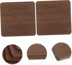 Set de table en noyer noir vierge de bonne qualité, écologique, minimaliste, emballage carton, vente en gros - Product Image 3