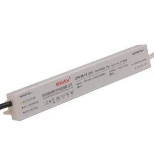 MWISH LPV-36-12防水smpsLEDトランス36W12V 3A LED電源