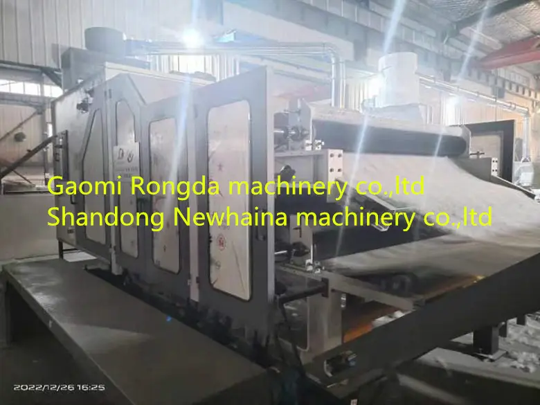 Máquina de fabricación de guata de edredón de Unión térmica no tejida y línea de producción de guata de poliéster