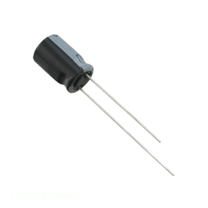 ตัวเก็บประจุแบบมีรู UHE1E221MPT 220 uF 20% 25V รัศมี th 220 uF - Product Image 1