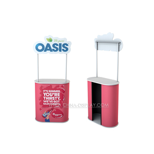Comptoir d'exposition publicitaire pliable Offre Spéciale, <span class=keywords><strong>Table</strong></span> de Promotion Portable de qualité supérieure avec parapluie - Product Image 5