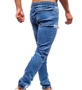 Venta caliente Explosive Men's Casual Frosted Zipper Design Sports Fashion Casual Jeans - Product Image 2