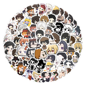 ZY3615C 105 pièces Autocollants décoratifs imperméables en PVC de dessin animé <span class=keywords><strong>Bungo</strong></span> Stray Dogs pour tasse, guitare, ordinateur portable, bagages - Product Image 6