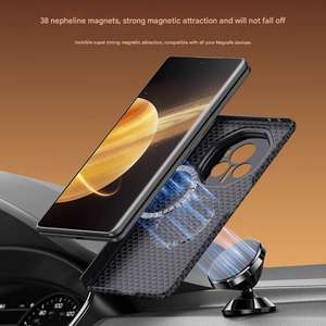 Custodia per <span class=keywords><strong>cellulare</strong></span> magnetica Business in fibra di carbonio per <span class=keywords><strong>Honor</strong></span> Magic V3 Vs3 con supporto per lenti in metallo nascosto <span class=keywords><strong>Cover</strong></span> antiurto - Product Image 5