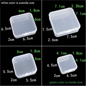 EW style 55mm * 55mm <span class=keywords><strong>Clear</strong></span> ransparsparmall Mall lastic - Product Image 6