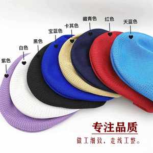 Custom Embroidery logo Knitted Mesh Cap Reverse Wear Spring Summer Autumn Ivy <b>Hat</b> - Product Image 3