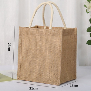 Borse riutilizzabili in iuta di 21*23*15 cm per la spesa, la spiaggia, compleanni, matrimoni, regali di Natale per mamma, moglie, <span class=keywords><strong>zia</strong></span> - Product Image 1
