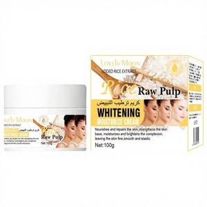 Crème Réparatrice Bio Naturelle Végane 100g Hydratante Anti-Âge Éclaircissante Anti-Rides Raffermissante au Collagène et <span class=keywords><strong>Lait</strong></span> de Riz pour Femme - Product Image 4