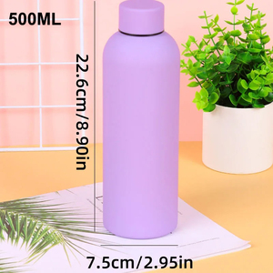 Termo <span class=keywords><strong>de</strong></span> <span class=keywords><strong>boca</strong></span> pequeña <span class=keywords><strong>de</strong></span> acero inoxidable <span class=keywords><strong>de</strong></span> 500ML, hervidor deportivo para mantener <span class=keywords><strong>el</strong></span> frío, taza térmica, taza aislada portátil - Product Image 6