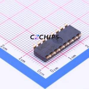 DSIC08TSGET DIP Switch SMD-16P,6x20.3mm Switch Flat Toggle, Groove Type Single Pole Single Throw 8 2.54mm - Product Image 2