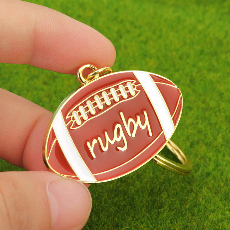 1. Balón de rugby plano pintado X-1724