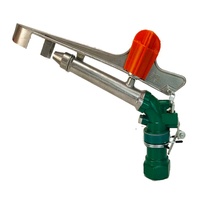 Sistema de Riego de Aleación de Aluminio Marca CRD, Cañón de Agua con Aspersor Oscilante de Alta Presión (3-5 Bares), Rociado Amplio de 22-25m para Granja