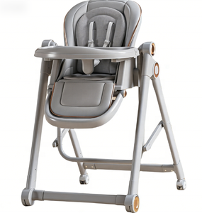 <span class=keywords><strong>Chaise</strong></span> haute électrique intelligente pour bébé, multifonctionnelle, pliable, inclinable, berçante, avec roues métalliques réglables - Product Image 3