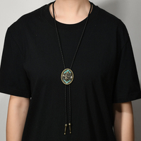 Vente directe d'usine, cravate bolo vintage en métal de haute qualité, cravate en alliage de style western cowboy, cravate bolo personnalisée pour hommes et femmes
