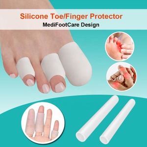 NOUVEAU Capuchons d'orteils en gel, manchon d'<span class=keywords><strong>orteil</strong></span> le plus long, protège-doigts en silicone pour soulager la douleur des orteils en marteau, des oignons, des <span class=keywords><strong>cors</strong></span>, des callosités et des ampoules - Product Image 6