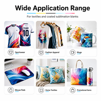 Colorant à base d'eau pour la sublimation sur tissu polyester, vêtements de sport, maillots, impression de t-shirts, taux de transfert élevé, couleur précise