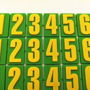 Tùy chỉnh cao su tạm thời dấu hiệu đậu xe khả năng hiển thị cao màu xanh lá cây màu vàng với số lượng cho không gian đỗ xe quản lý xe - Product Image 5