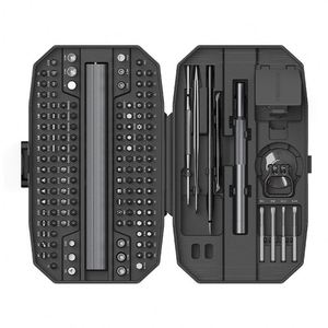 Ensemble de tournevis de précision électromagnétique professionnel 153-en-1, batterie lithium-ion, couple maximal de 0,35 N.m, moteur à balais 200 tr/min - Product Image 1