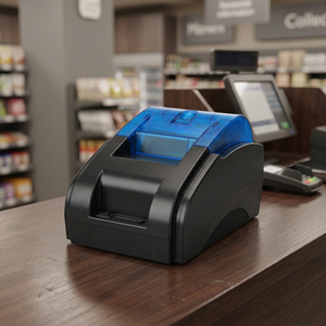 Compact 58mm Thermal <b>Label</b> Printer Bluetooth 203dpi Inkless POS Sticker Receipt Machine POS58D for Small Business Logistics Use - Product Image 2