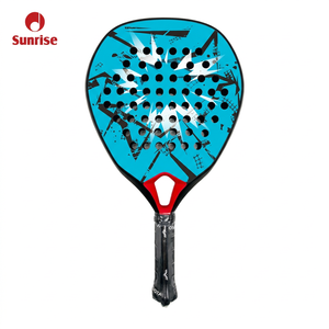 Raquette <span class=keywords><strong>de</strong></span> padel SUNRISE SA009 en <span class=keywords><strong>fibre</strong></span> <span class=keywords><strong>de</strong></span> carbone, forme goutte d'eau, avec filet en <span class=keywords><strong>fibre</strong></span> <span class=keywords><strong>de</strong></span> <span class=keywords><strong>verre</strong></span>, logo personnalisé et design diamant, haute qualité, faible MOQ - Product Image 5