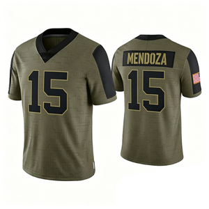 2026 <span class=keywords><strong>Fernando</strong></span> Mendoza Draft Round Pick No. Maillot de football américain cousu pour hommes, femmes et jeunes, taille S-3XL - Product Image 3