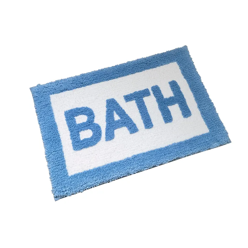 Bathroom Rug Microfiber Safety Bathroom Rug Non-slip Foot Bath Mat Microfiber