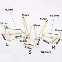 Présentoir en métal pour pierres précieuses, 4,5*5,5*5,5 cm, avec support de fond en métal et cadre métallique – Approvisionnement direct usine à prix réduit