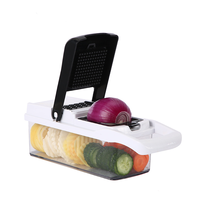 Penggiling Makanan Mini Portabel Stainless Steel Langsung dari Pabrik, Pemotong Dapur Manual, Alat Sayur dan Buah Ramah Lingkungan, Asal Cina