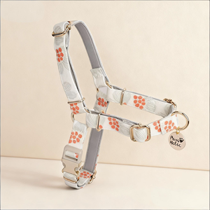 Harnais pour chien moderne de luxe, anti-traction, en coton confortable, respirant, écologique, durable, style adorable - Product Image 1