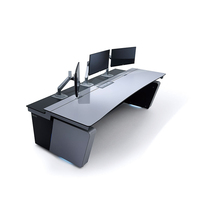 Prix d'usine du fournisseur, poste de travail d'urgence personnalisé, centre de commande de surveillance, console de salle de contrôle, bureau d'affichage
