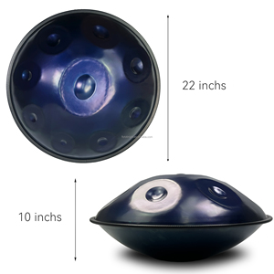 Instrument à tambour <span class=keywords><strong>Handpan</strong></span> personnalisable 440Hz & 432Hz Qualité Tambour à langue en acier inoxydable à 9 notes avec échelle D Kurd & D <span class=keywords><strong>Amara</strong></span> - Product Image 4