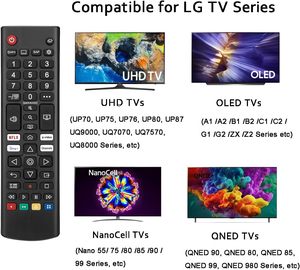 รีโมทคอนโทรลอเนกประสงค์ AKB76040302 สำหรับทีวี <span class=keywords><strong>LG</strong></span> Smart TV |   อะไหล่ทดแทนสำหรับทีวี <span class=keywords><strong>LG</strong></span> ทุกรุ่น LED LCD <span class=keywords><strong>OLED</strong></span> QNED UHD - Product Image 5