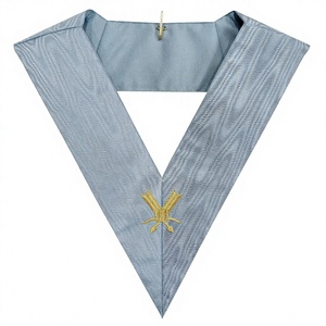 COLLAR DE OFICIAL DE REGALIA MASÓNICO DE SECRETARIA DEL RITO MODERNO FRANCÉS - Product Image 1