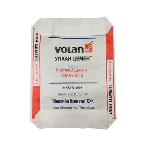 गर्म बिक्री 25KG 40KG 50KG विज्ञापन स्टार बैग पीपी ब्लॉक नीचे बैग सीमेंट बैग सीमेंट बोरी