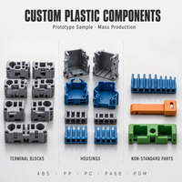 Layanan Cetakan Kustom OEM ODM untuk Komponen Blok Terminal Industri dari Plastik ABS PP PC PA66