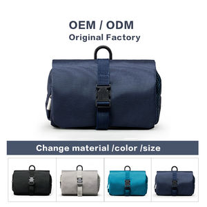 Borsa <span class=keywords><strong>da</strong></span> Toilette Compatta Oxford Resistente, Arrotolabile, con Pochette Cosmetica Staccabile, <span class=keywords><strong>Organizer</strong></span> <span class=keywords><strong>da</strong></span> Viaggio per <span class=keywords><strong>Trucchi</strong></span> e Articoli <span class=keywords><strong>da</strong></span> Toilette - Product Image 4