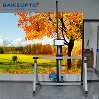 Impresora 2 en 1 de Alta Velocidad BK-UV256T con IA para Paredes y Pisos, Impresión Automática con Tinta CMYK, Impresora Artística 3D para Paredes y Suelos