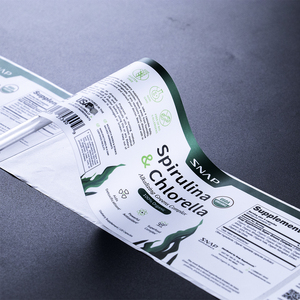 Tùy chỉnh bao bì thực phẩm in ấn dính logo bạc lá nhãn dán chai không thấm nước Vinyl đặc biệt nhãn sản phẩm - Product Image 1