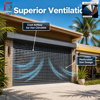 Porte à enroulement perforée, volet roulant de sécurité perforé pour vitrine de magasin, ventilation, visibilité, motorisé