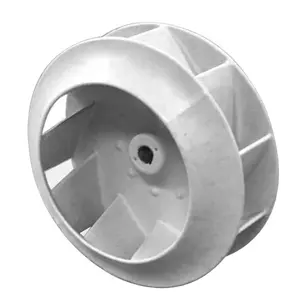 工业风机叶轮不锈钢锰钢PP防腐钛合金材料离心风机叶轮