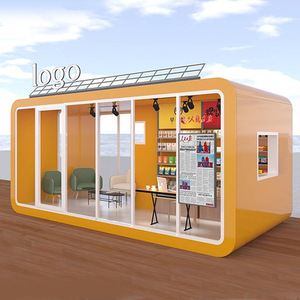 ร้านค้าคอนเทนเนอร์สำเร็จรูป โครงสร้างเหล็ก ผนังสำเร็จรูป ดีไซน์ทันสมัย สำหรับใช้งานในพื้นที่เชิงพาณิชย์ - Product Image 1