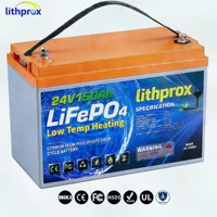 Batterie au lithium LiFePO4 24V 150AH à décharge profonde, qualité A, pour voiturette de golf, avec connecteur Bluetooth Anderson, 6000 cycles, CE RoHS IP67, service OEM ODM