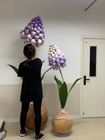 Fleur géante de jacinthe de luxe de haute qualité et écologique pour la décoration de fenêtres et de rues, décoration de mariage, de Noël et du Nouvel An