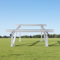 Systèmes de support de panneaux solaires, kits de montage sur base en béton pour toiture, acier inoxydable 304, structure en acier anodisé, garantie 12 ans