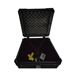 Bền 100L Màu Đen Nhôm Hợp Kim Xe Máy Hàng Đầu Cho Trường Hợp Thân Cây Nặng Nhiệm Vụ Đuôi Hộp Cho Touring Và Giao Hàng - Product Image 4