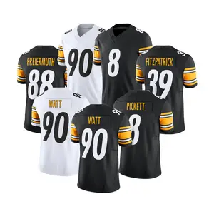 2023 New F.U.S.E. Limited Stitched American Football Jerseys Pittsburgh 8 Pickett 22 Harris 39 Fitzpatrick 88 Freiermuth 90 Watt