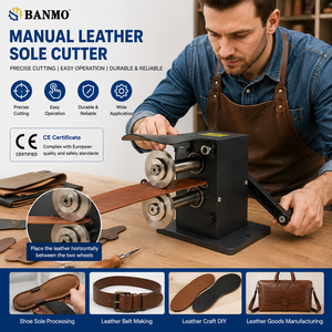 Máquina de Corte Manual de Suelas de Zapatos de Alta Eficiencia BANMO, Cortadora de Cuero de 55 mm para Fabricación de Calzado y Procesamiento de Cuero - Product Image 1